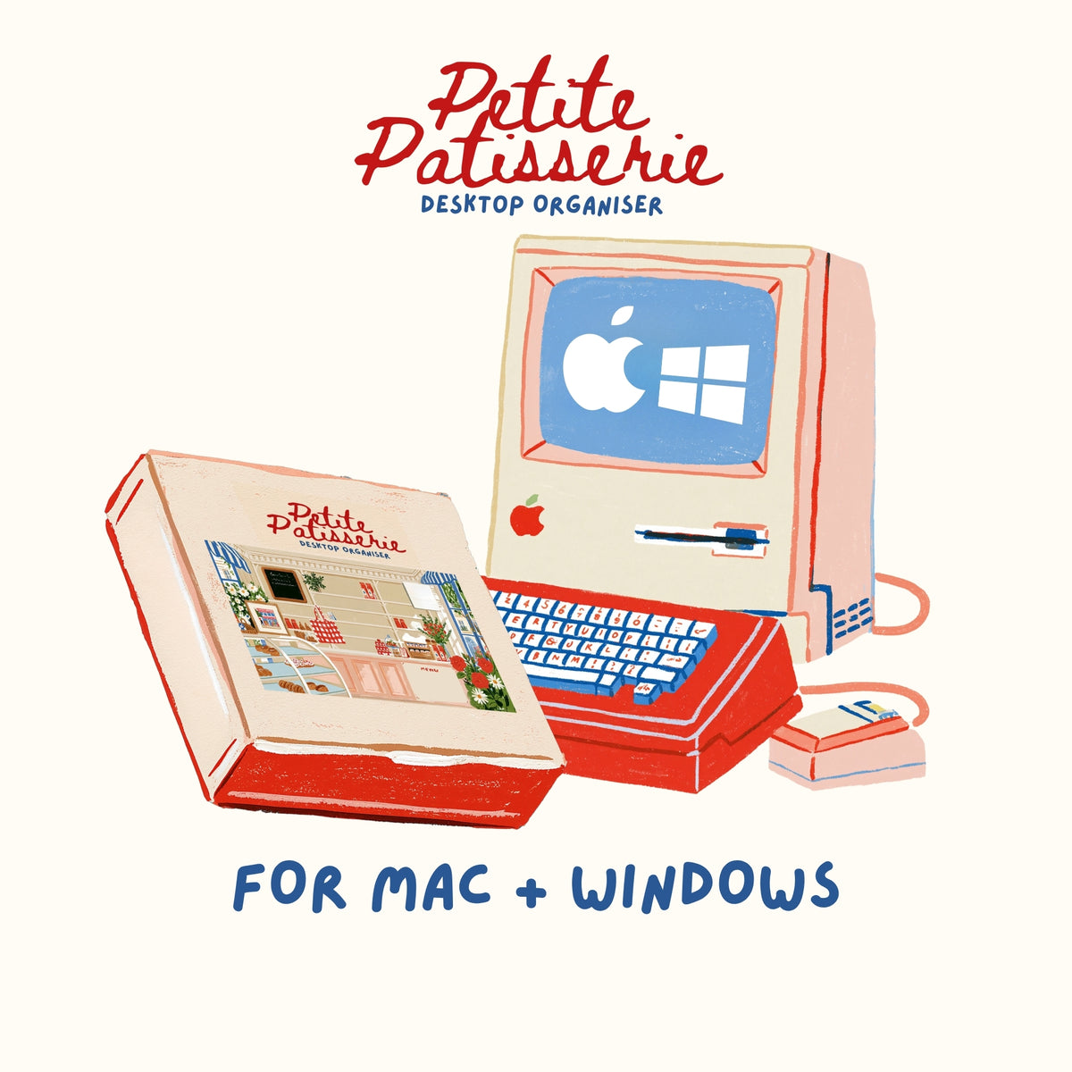 Petite Patisserie Desktop Organiser | 99 Icons + 5 Wallpapers